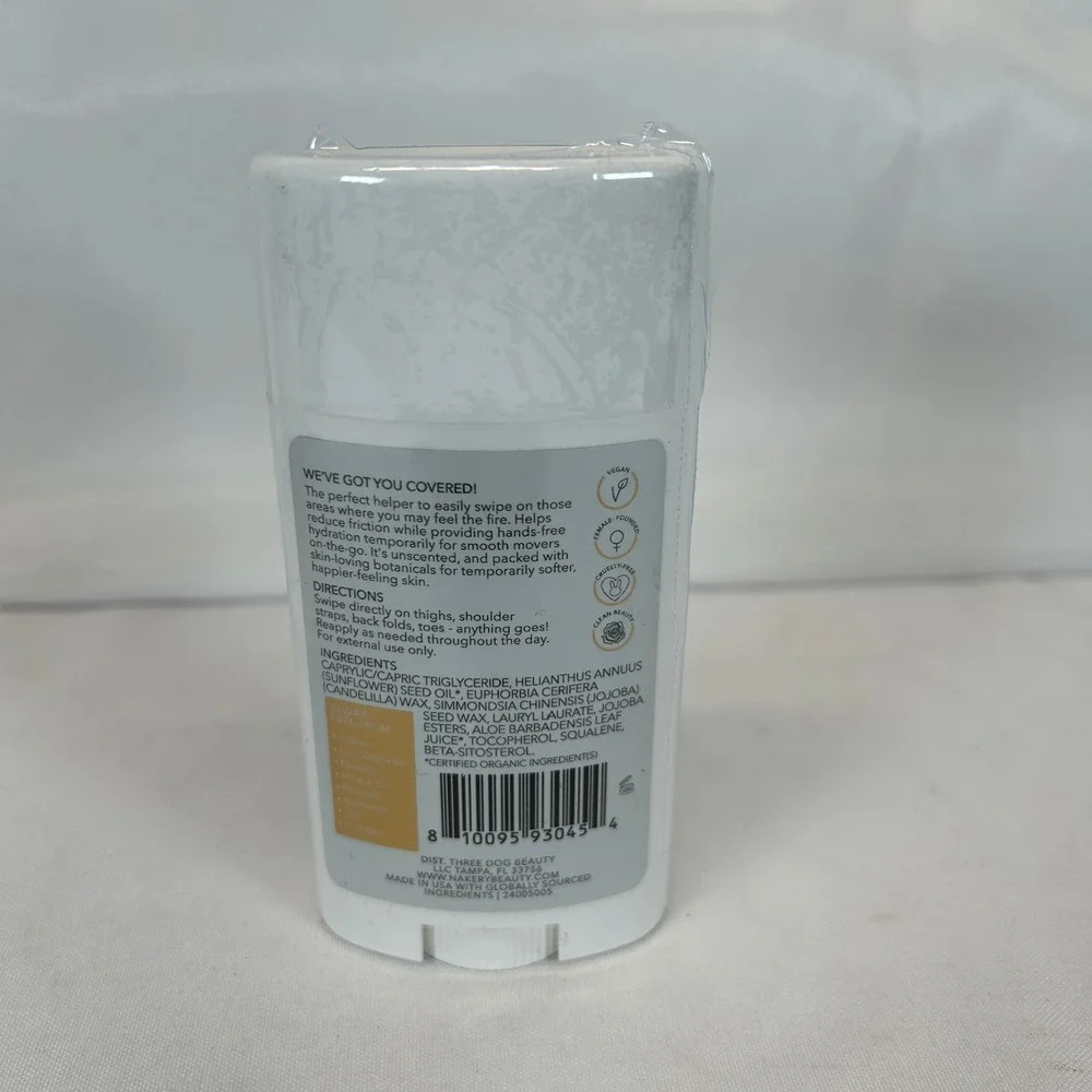 Nakery Beauty Glide & Go Magic Friction Stick 2.2oz 2-Pack Aluminum Talc Free